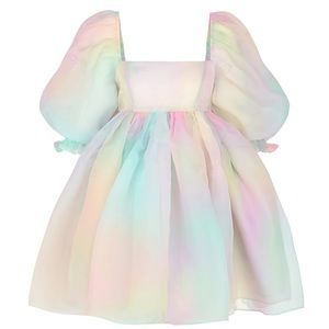 The Original Authentic Selkie Rainbow Puff Dress